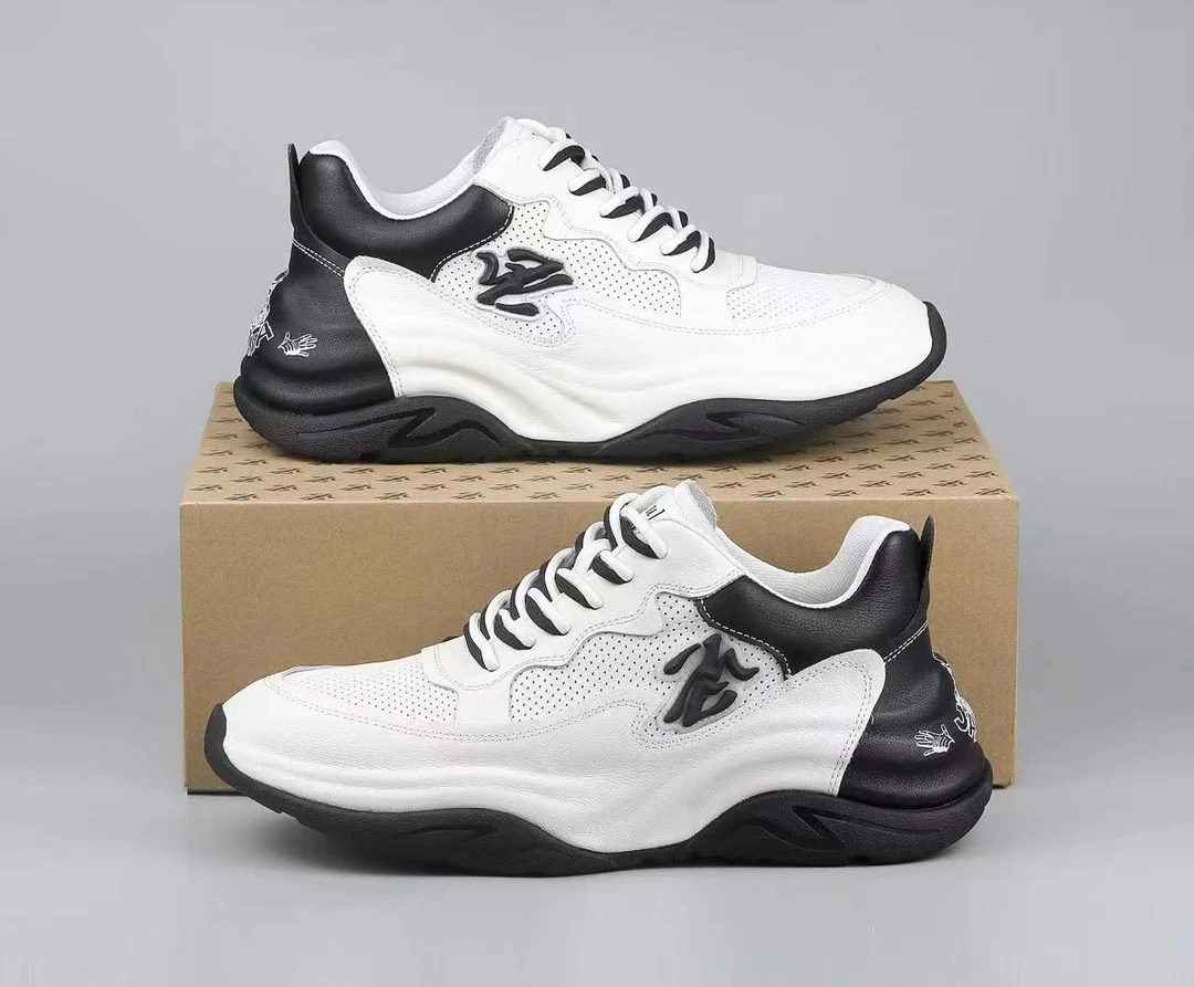 背影至尚运动休闲真皮男鞋