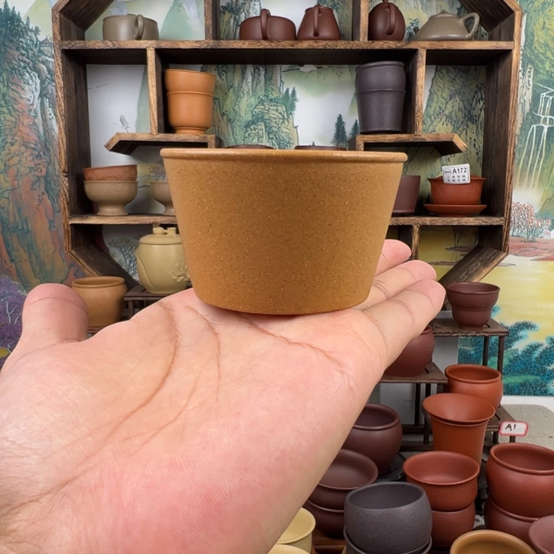 茶杯紫砂拙器甄选，纯原本矿。