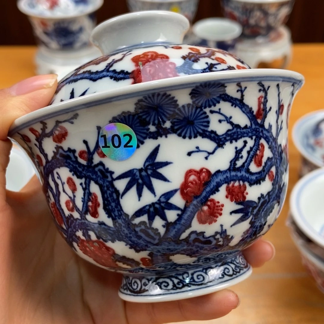 手绘现代茶具非古董
