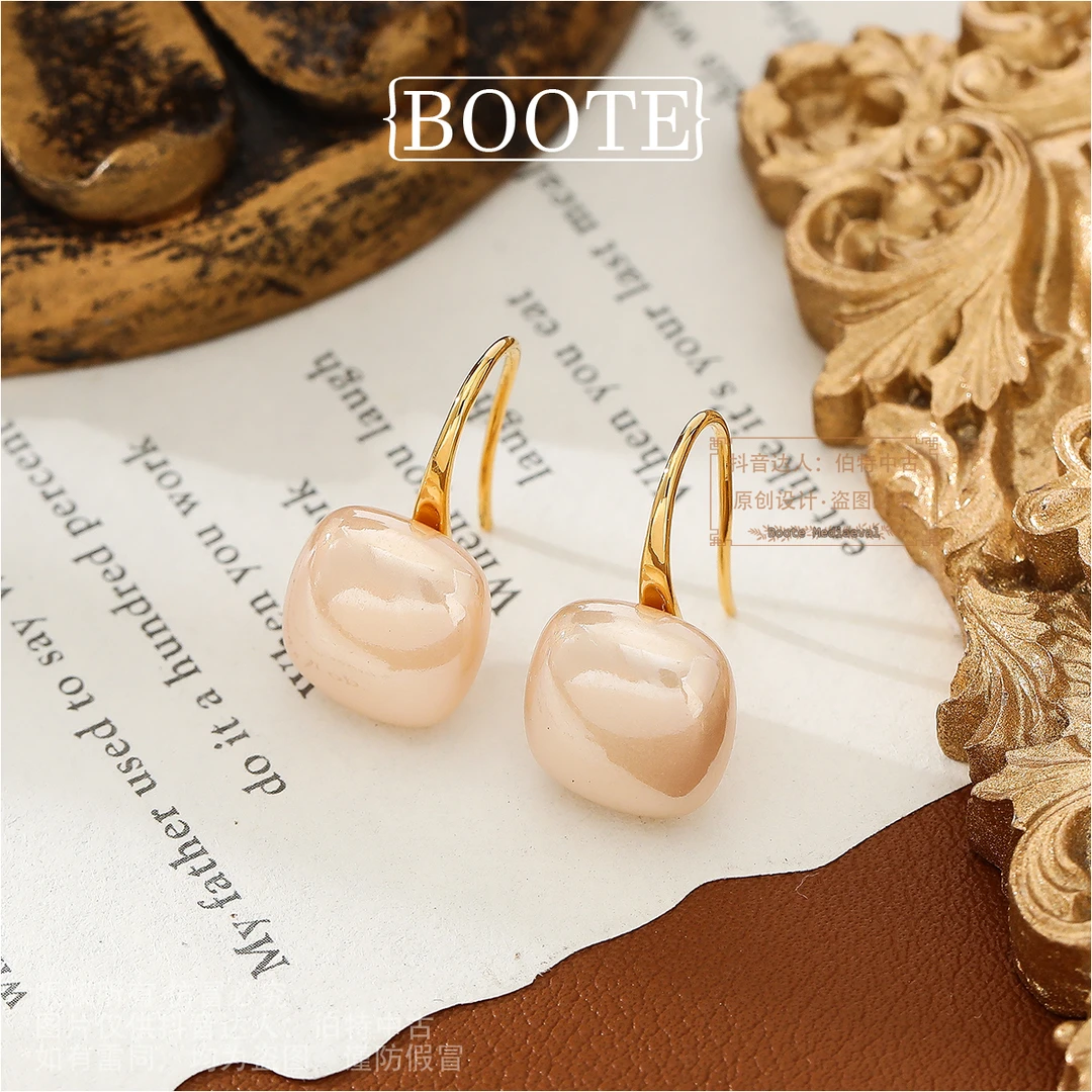 镀K金E0143【微醺白兰地】夏季Manindo 曼尼多限定耳钩