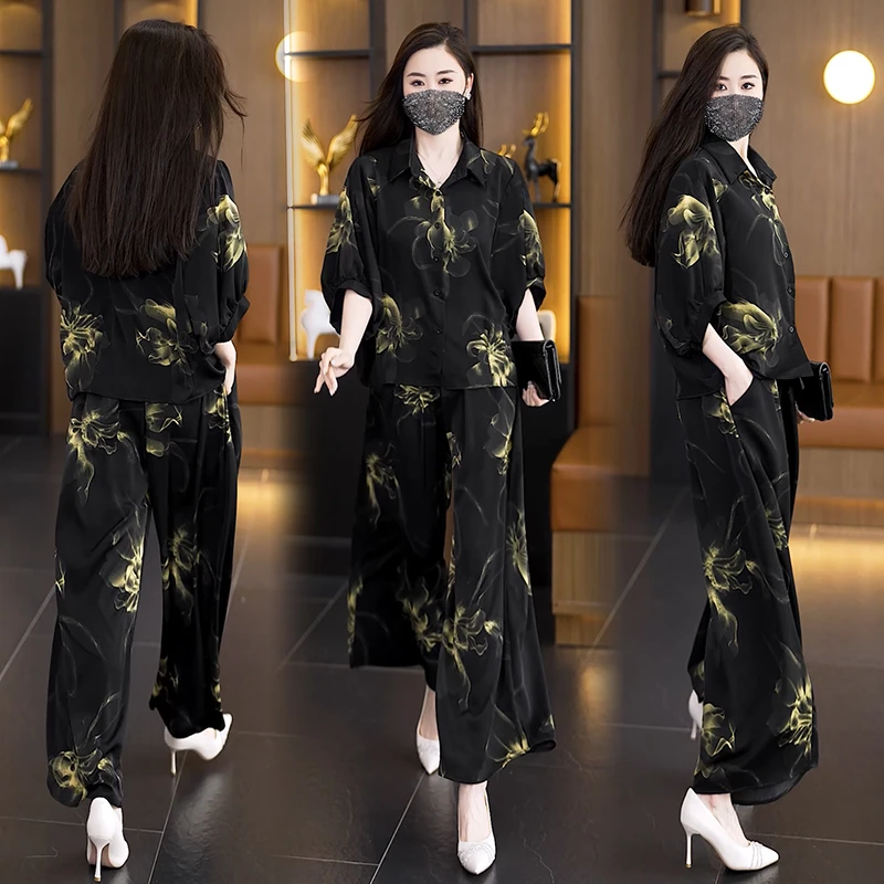 NSY 新款大码休闲套装夏款女装2025年时尚减龄洋气修身两件套宽松