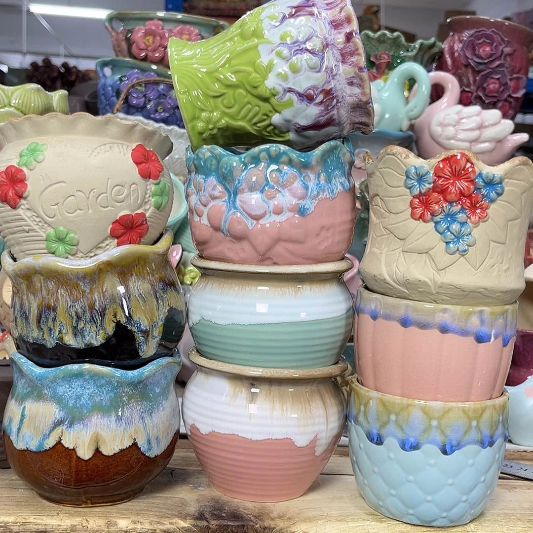 陶瓷陶瓷花盆特价上新口8-10厘米