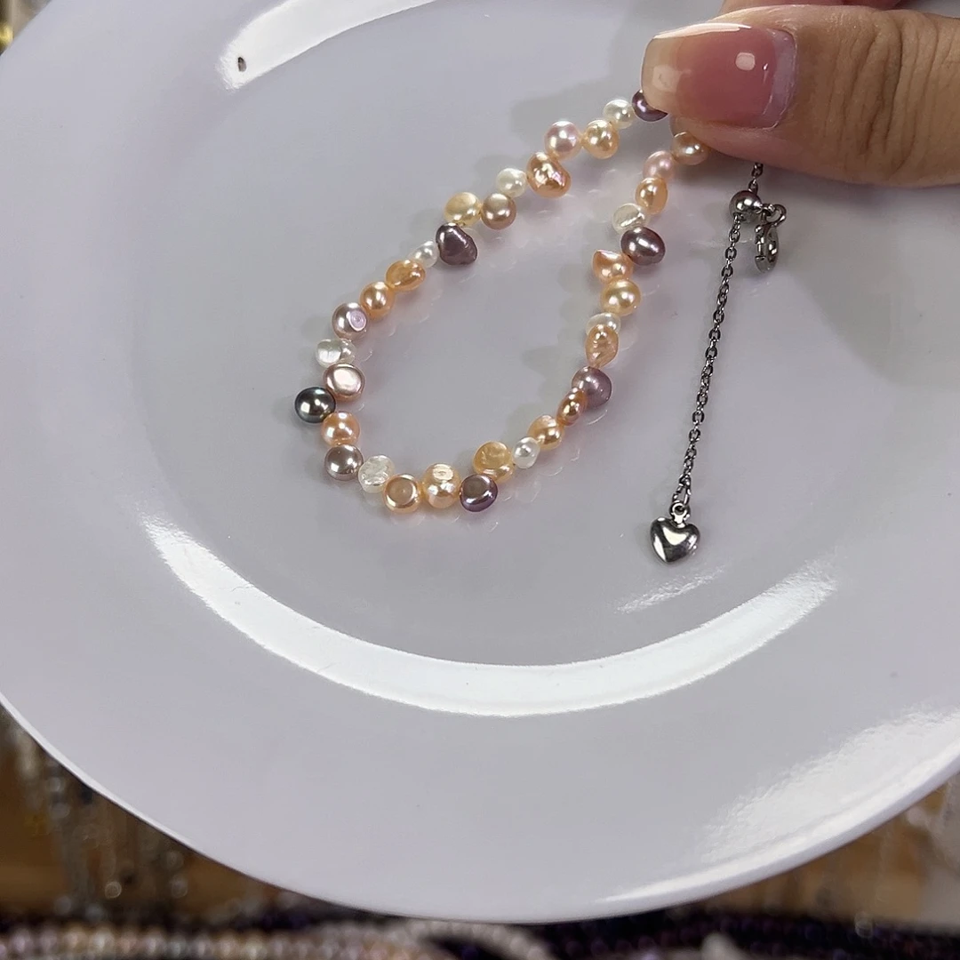 淡水珍珠手绳钛钢