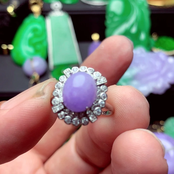 翡翠未镶嵌戒指戒指