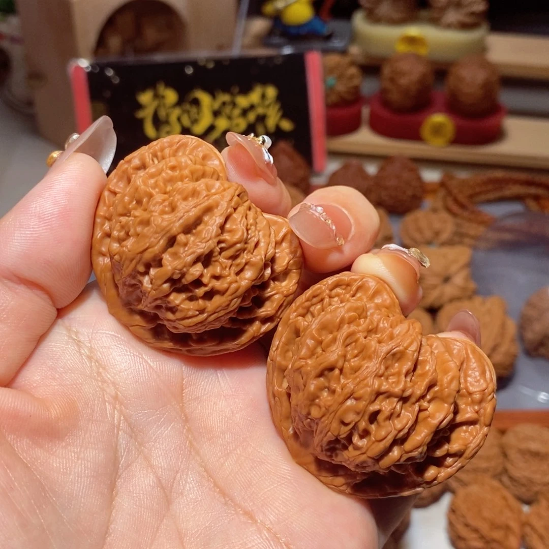 文玩核桃把件中**香46尺全品玉华宫