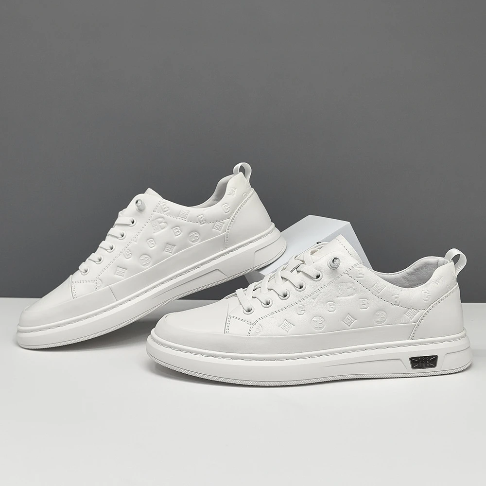 路易圣戈希男士夏季透气轻薄板鞋男款潮流百搭时尚休闲鞋小白鞋