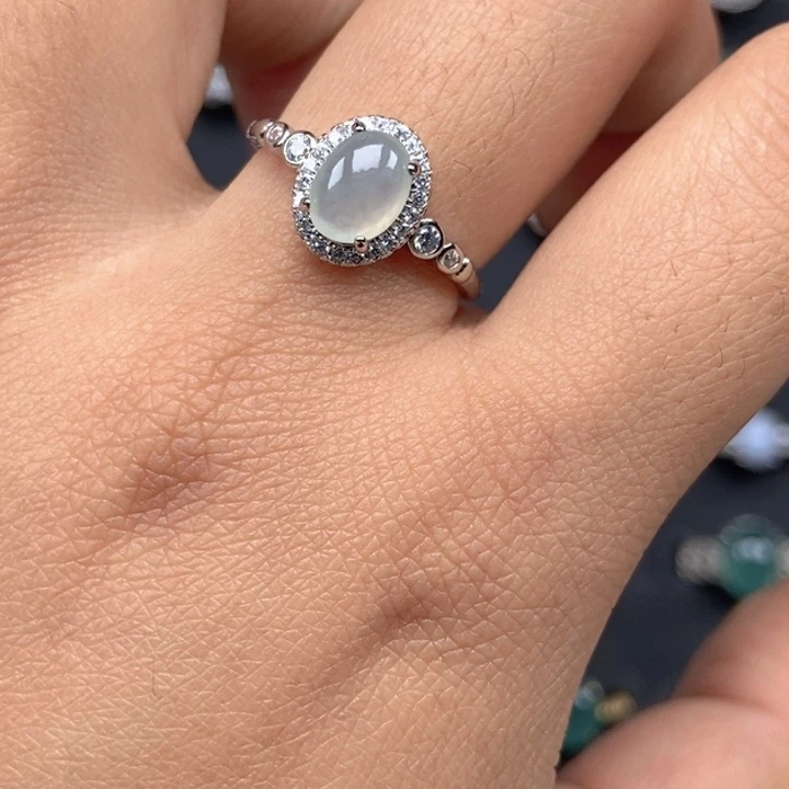 翡翠未镶嵌戒指戒指