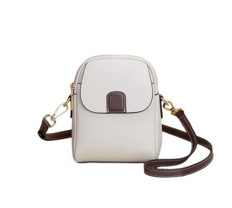 头层牛皮女包手机包时尚百搭轻奢夏季简约单肩休闲小众女士真皮