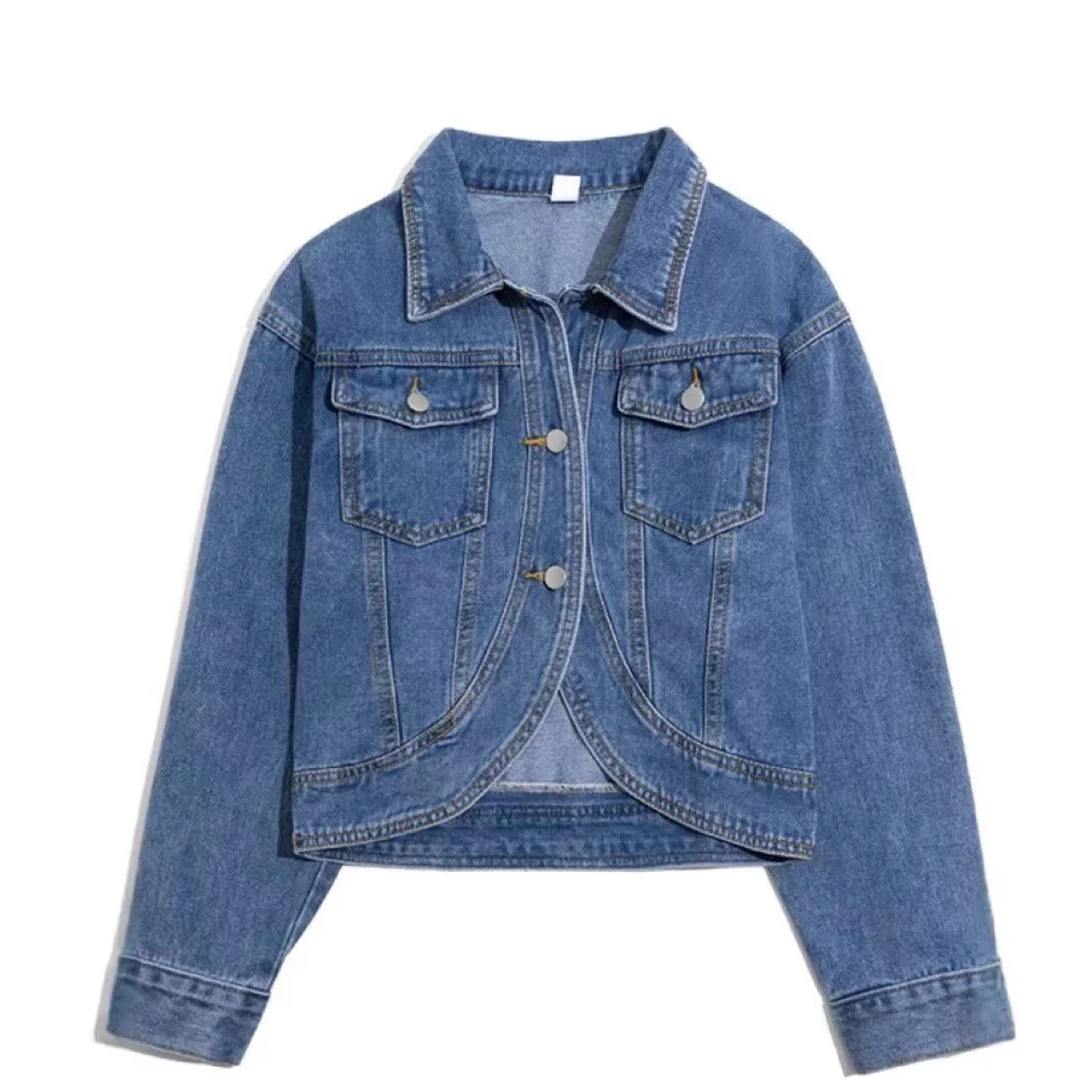 312 短款秋季常规袖单排扣女短外套外套时尚潮流工装风（ZJ01）