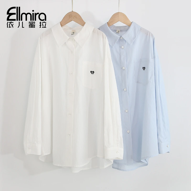 8943女童衬衫防晒衣长袖儿童衬衣薄款外套开衫2025新款洋气女大童