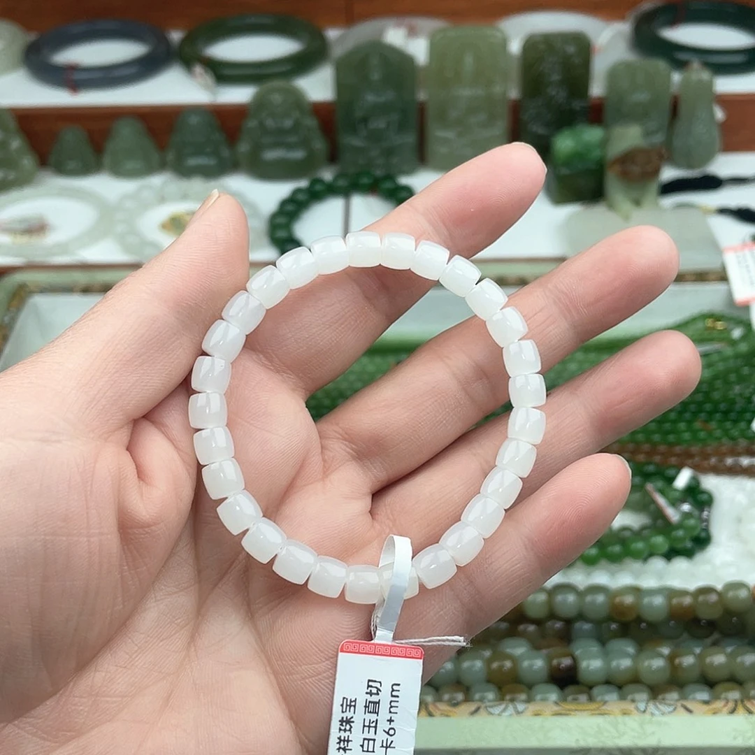 和田玉手串未镶嵌
