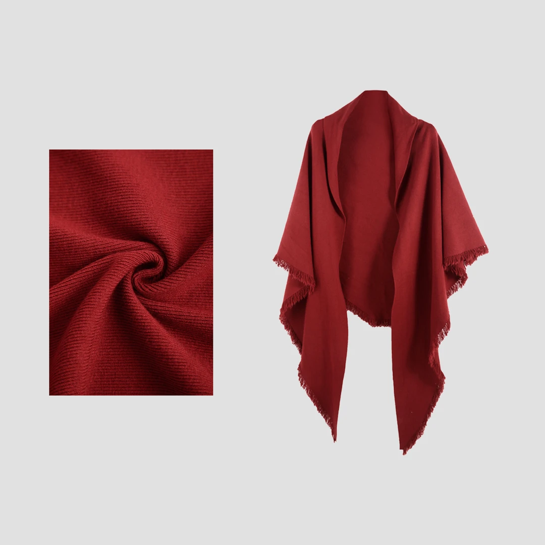 秋季上衣披肩外套包容性强立体层次感中长款垂坠设计SHBZY918001