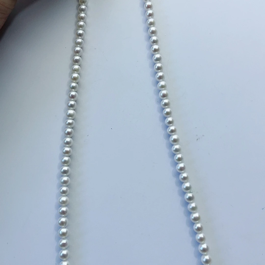 淡水珍珠颈饰18K金镶嵌