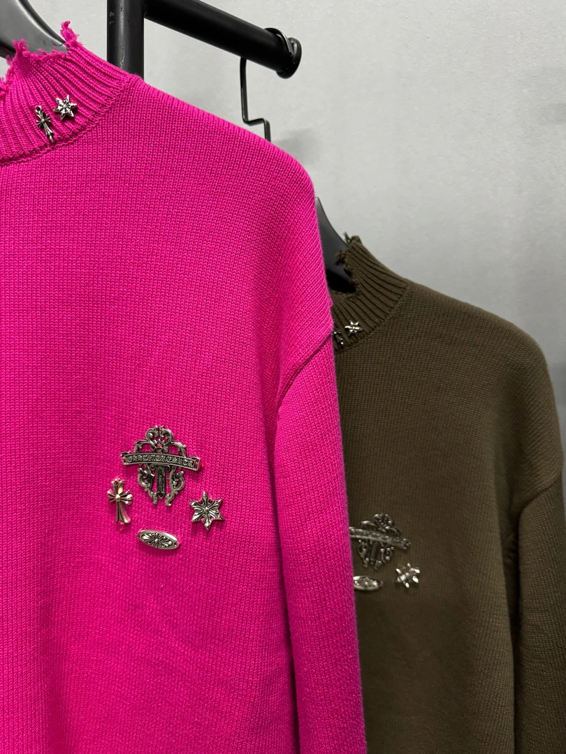 【7701】磨破毛衣2024春秋潮流新款百搭毛衣（男女同款）