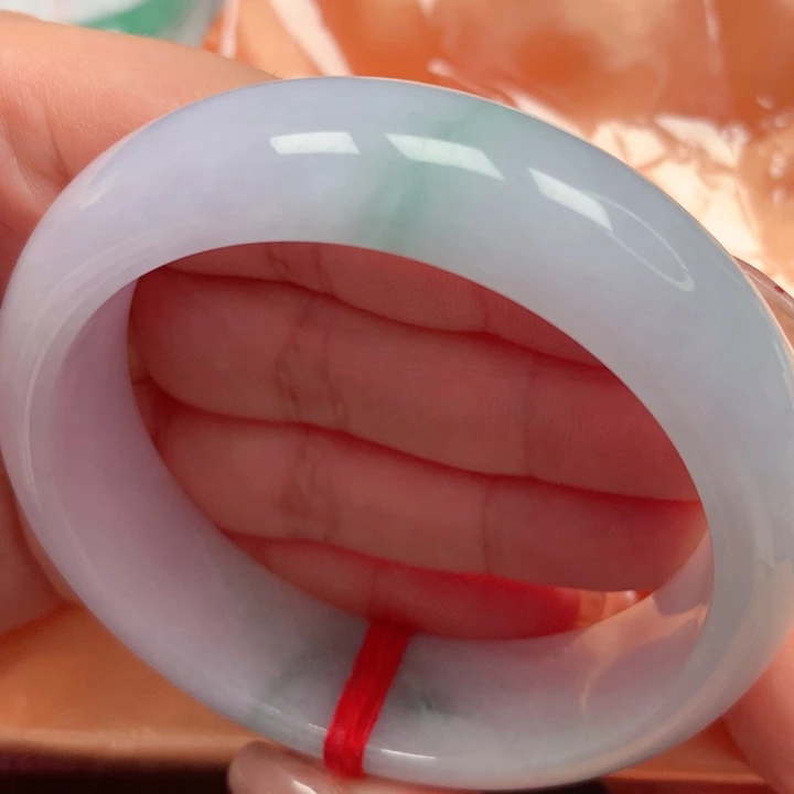 翡翠手镯未镶嵌轮胎春彩14