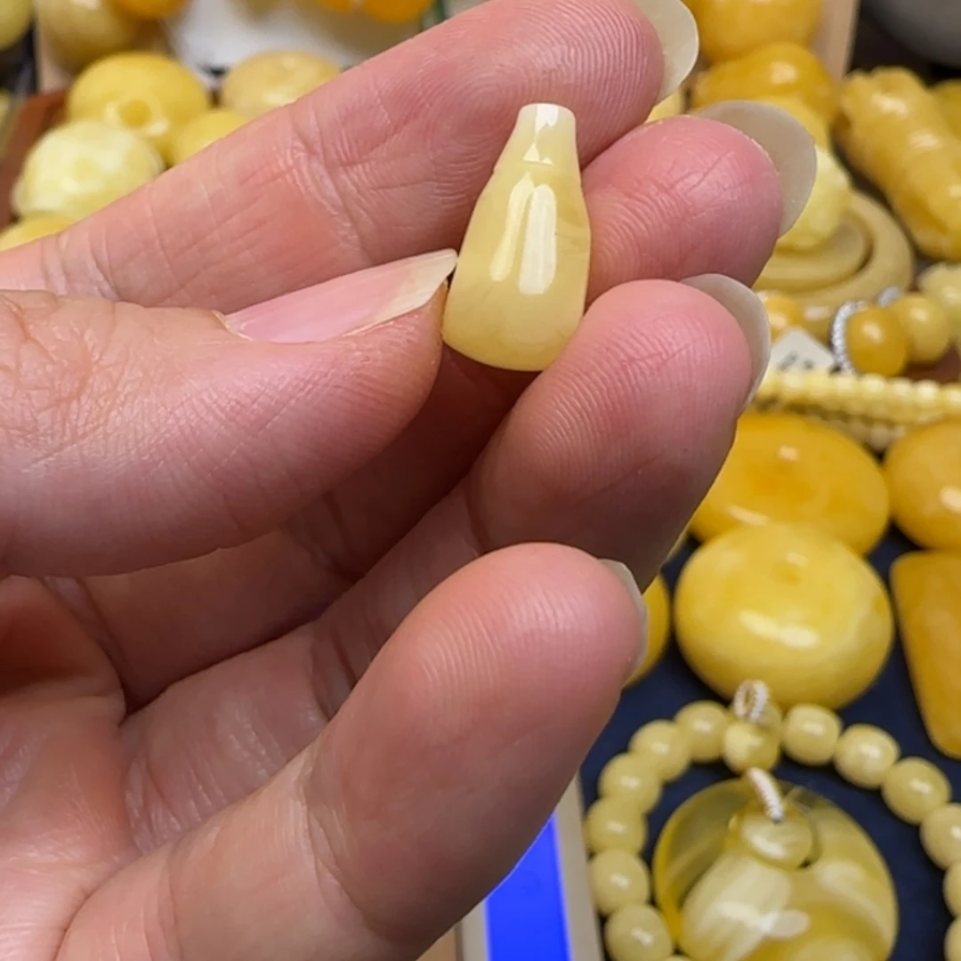 蜜蜡未镶嵌毛衣链天然蜜蜡