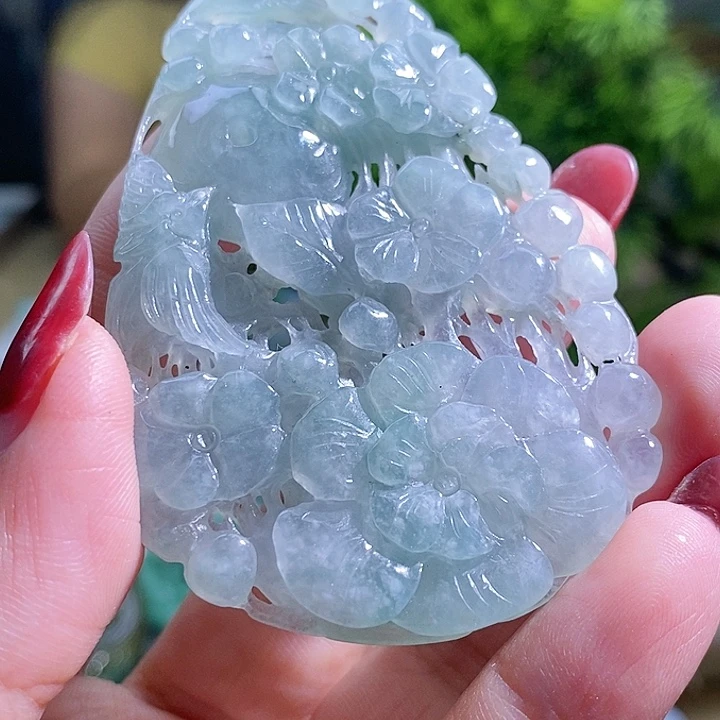 【闪购商品】翡翠挂件未镶嵌喜上眉梢