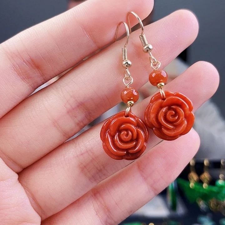 翡翠耳饰未镶嵌饰品