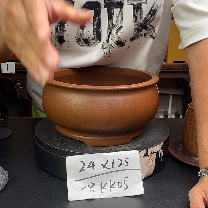 紫砂花盆货号一只JK005