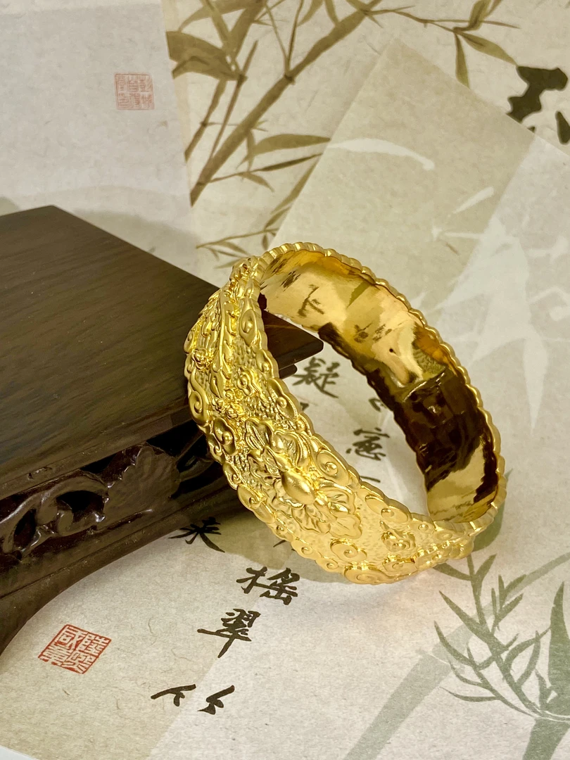金兰黄金【凤凰于飞】手镯百搭（预售）