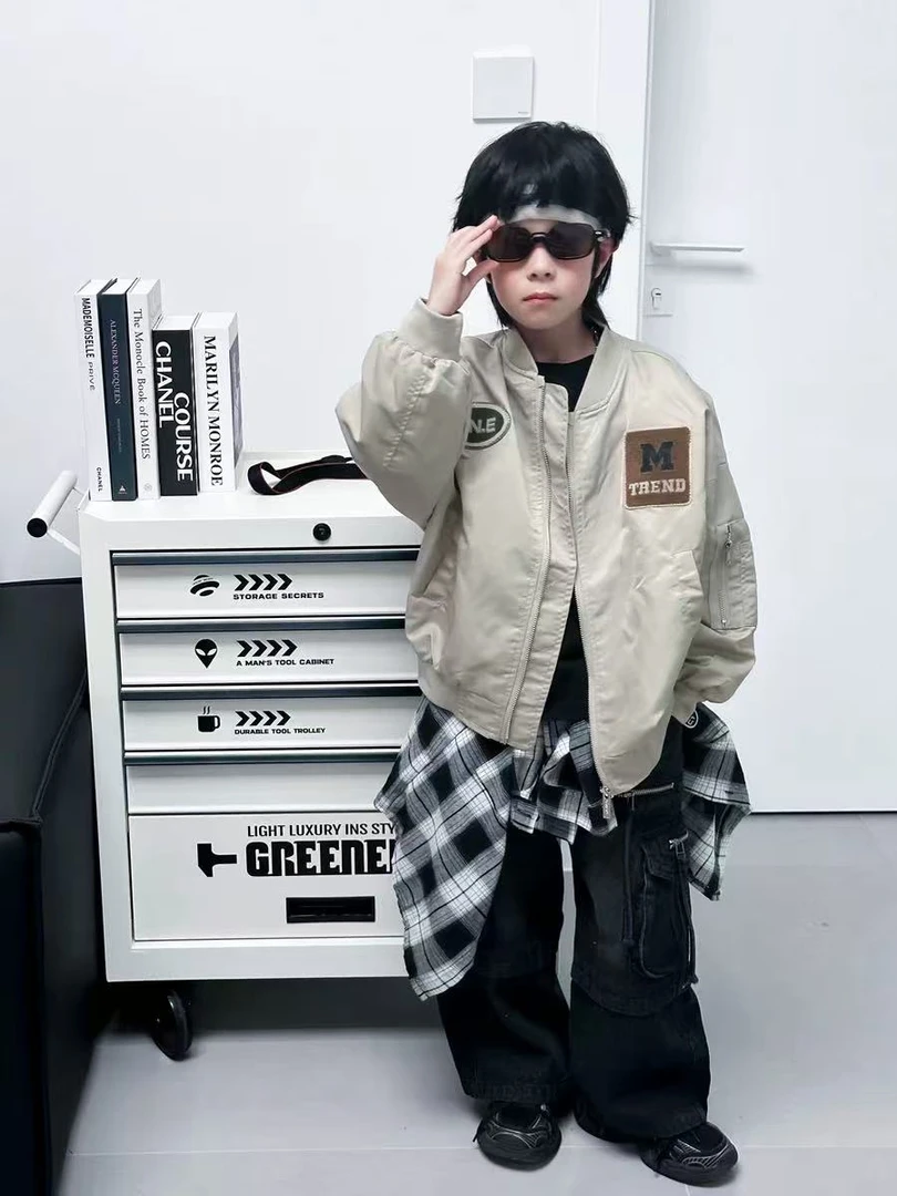 1164款春款儿童中大童外套春秋休闲外套