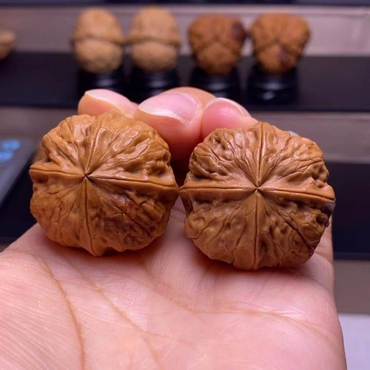 把件文玩核桃聚宝盆四楞26