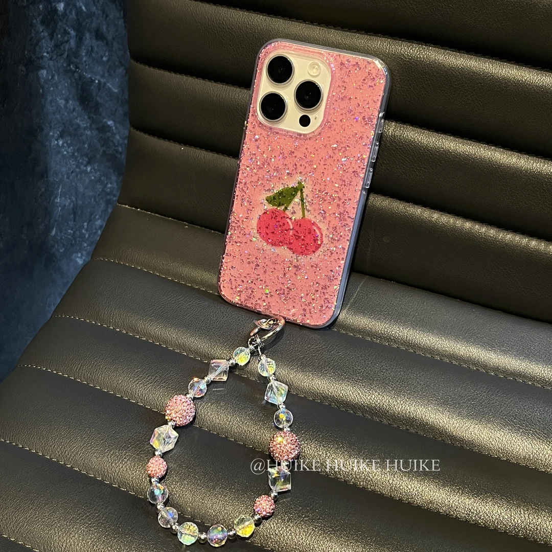 夏天轻薄小清新樱桃适用苹果16手机壳iphone15/14/13promax12手提