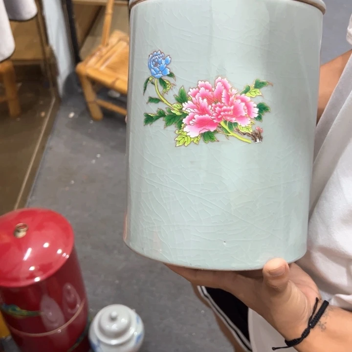 瑕疵福利品陶瓷茶叶罐不影响使用介意勿拍