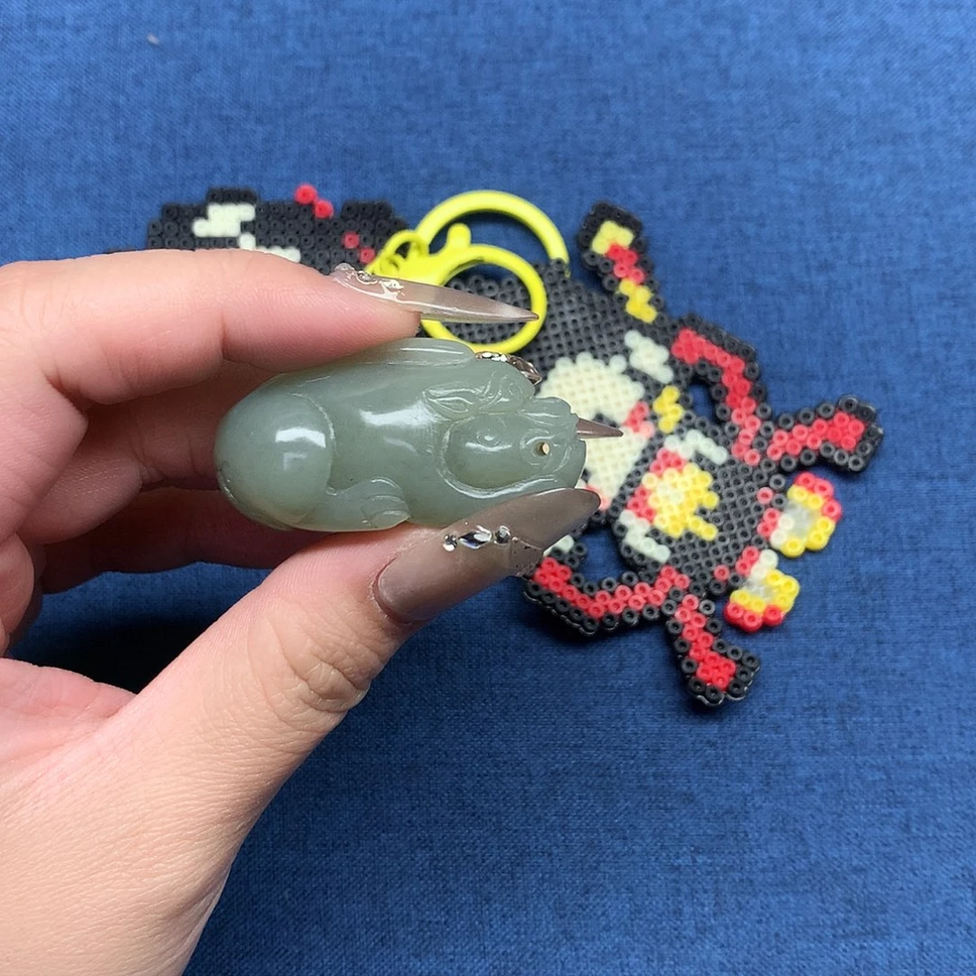 和田玉未镶嵌挂件