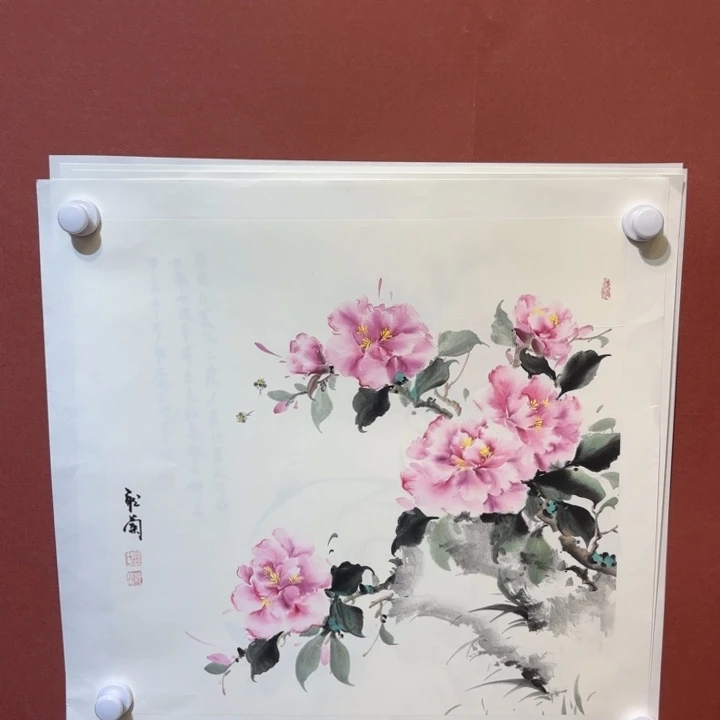 国画听兰老师花鸟