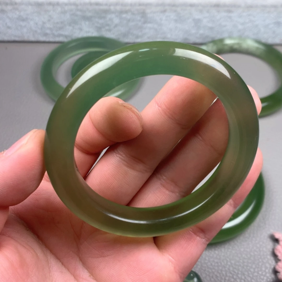 【闪购商品】未镶嵌蛇纹石玉岫玉60如**紫