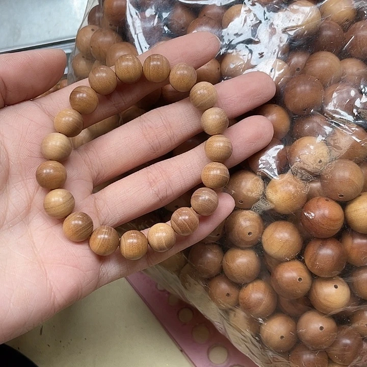 檀香木其他如*观施然印度老山檀香手串15规格108