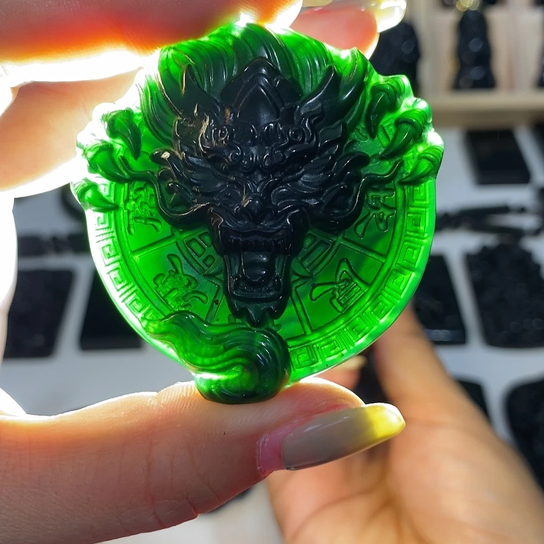 岫玉未镶嵌天然岫玉蛇纹石玉颈饰