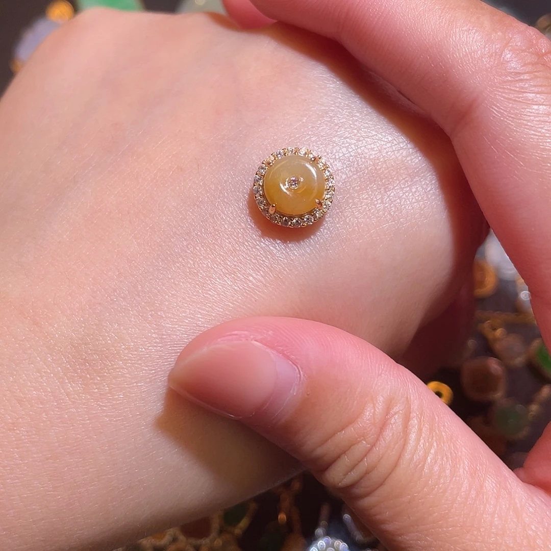 翡翠银S925镶嵌颈饰