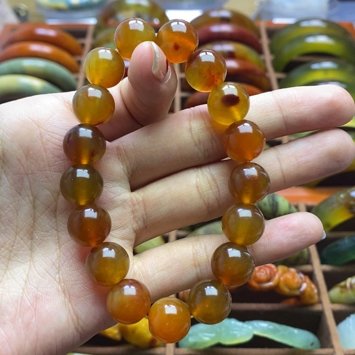 蛇纹石玉手链未镶嵌