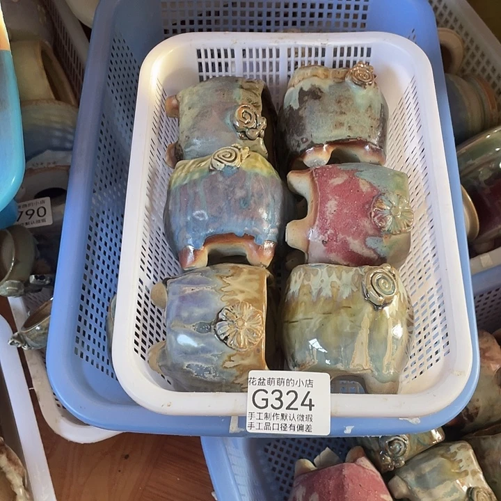 紫砂花盆324微瑕品口径5厘米左右口不圆