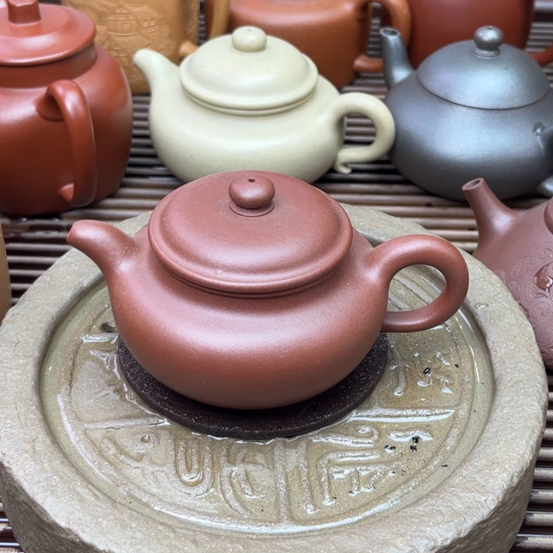 紫砂茶壶五号井紫泥 微瑕 不退换140c