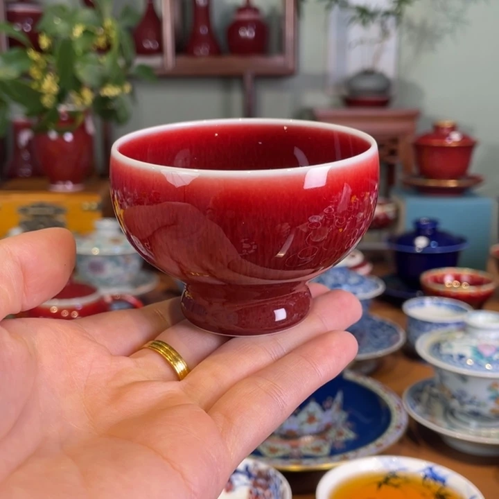 清欢雅玩原矿郎红福利美人杯