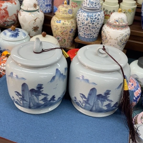 瓷片陶瓷茶叶罐密封罐