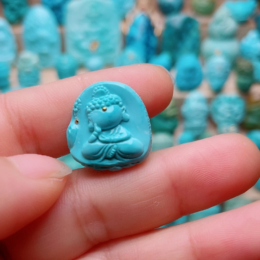 未镶嵌绿松石吊坠(不含链)
