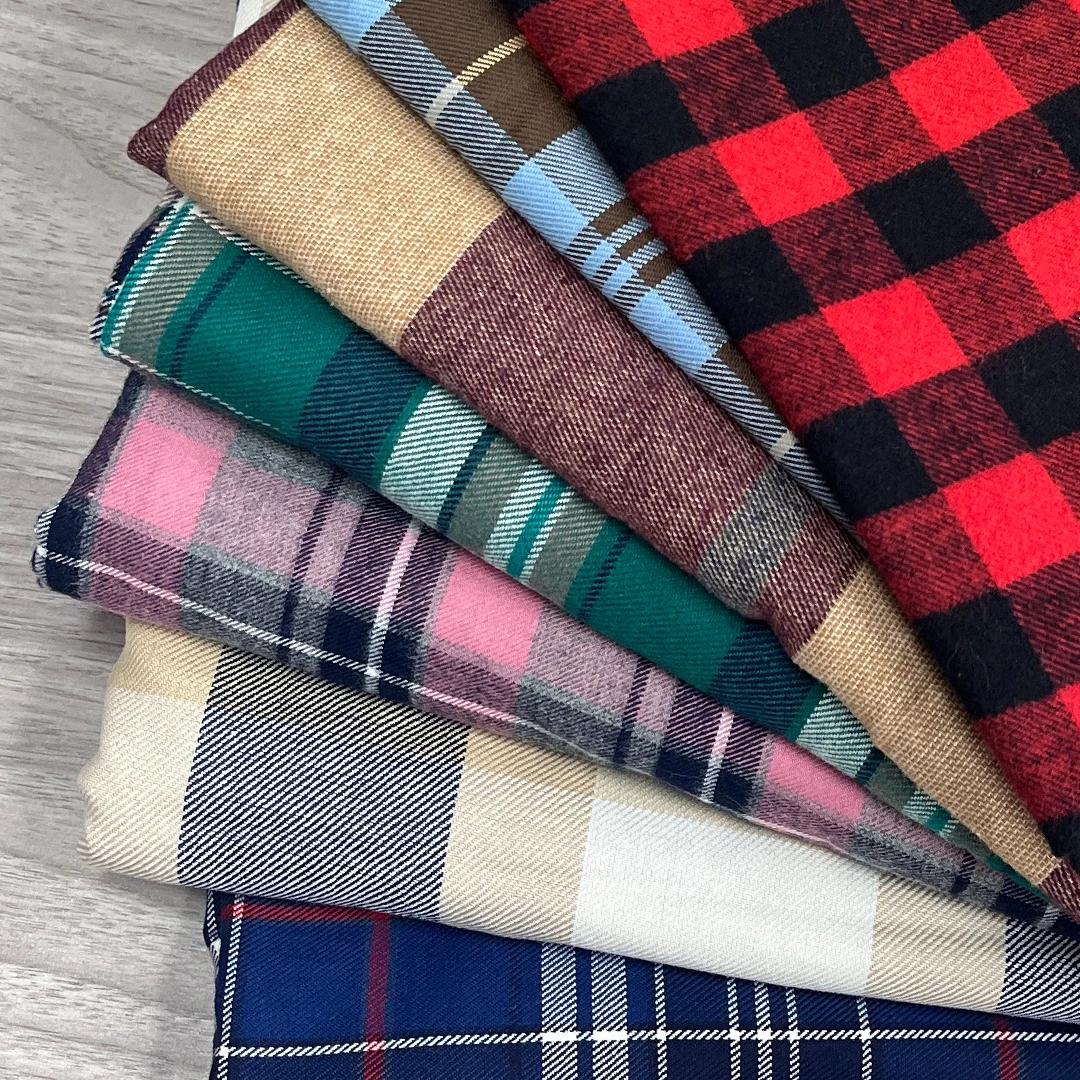 宥芈丝绸棉格子时装服装面料时装服装面料马甲面料MGZ