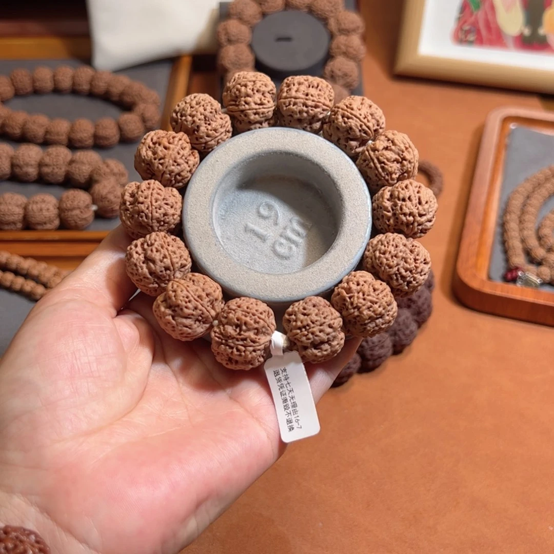 金刚菩提手串21五瓣雪花扇面高端梁大金刚菩提