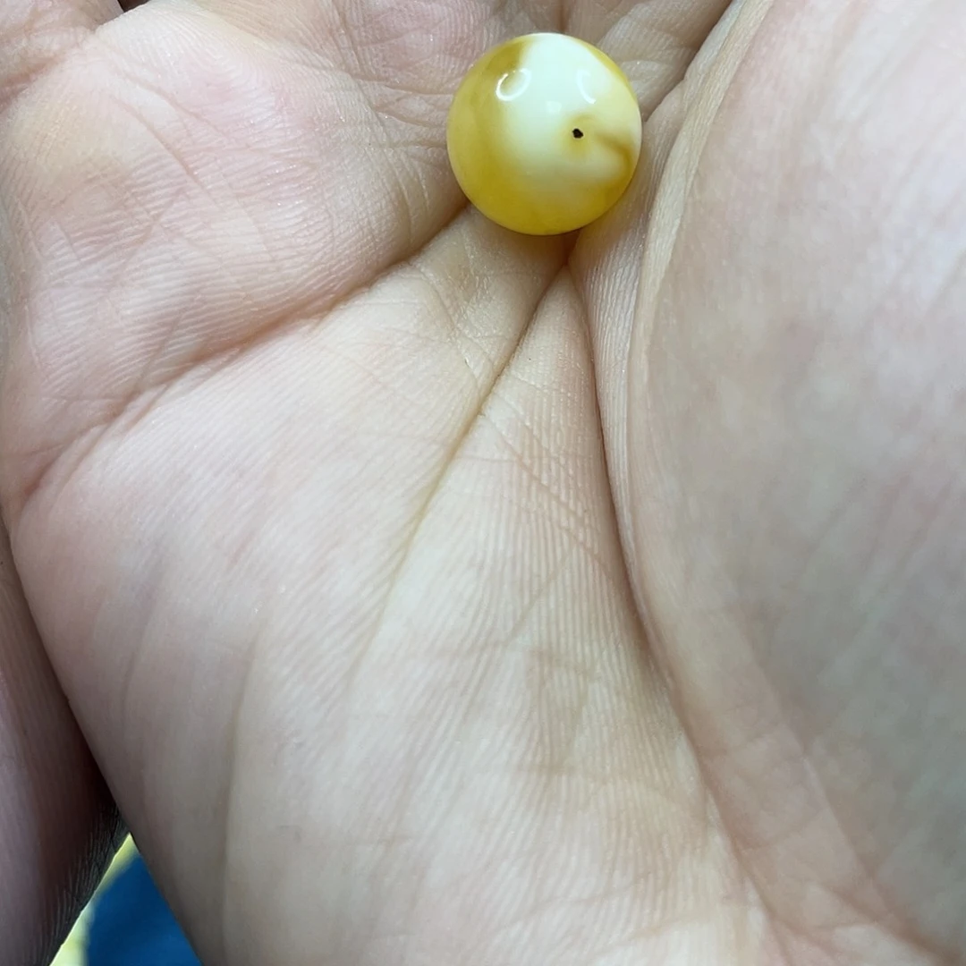 琥珀裸石未镶嵌意**秋金妖花