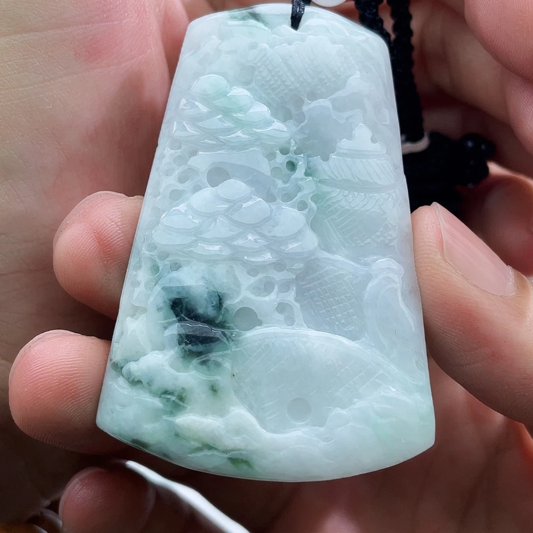 颈饰未镶嵌翡翠D***y翡翠