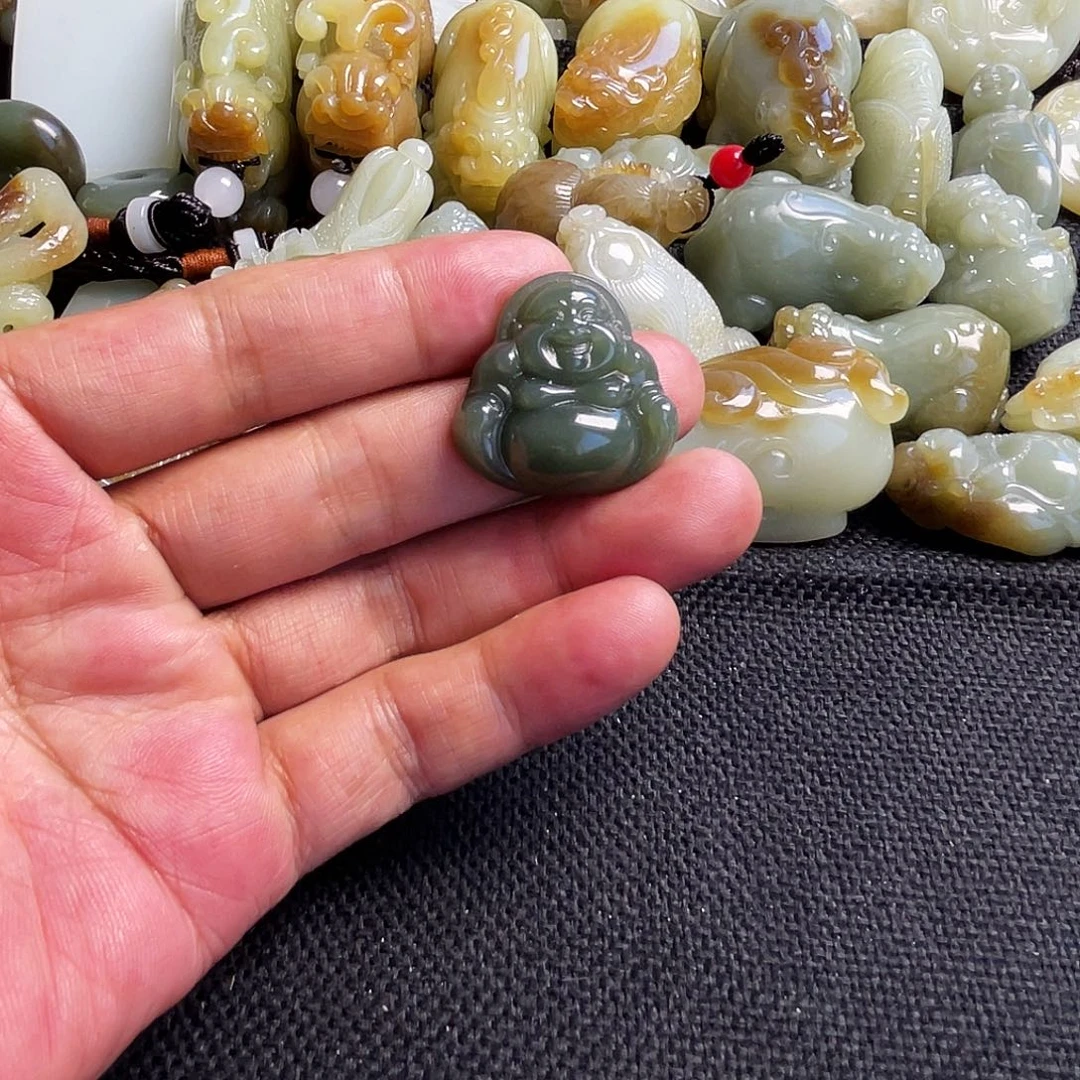 和田玉未镶嵌吊坠(不含链)