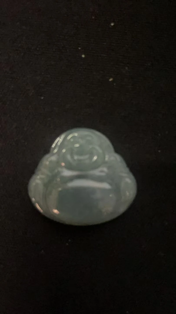 纯天然翡翠A货佛公吊坠