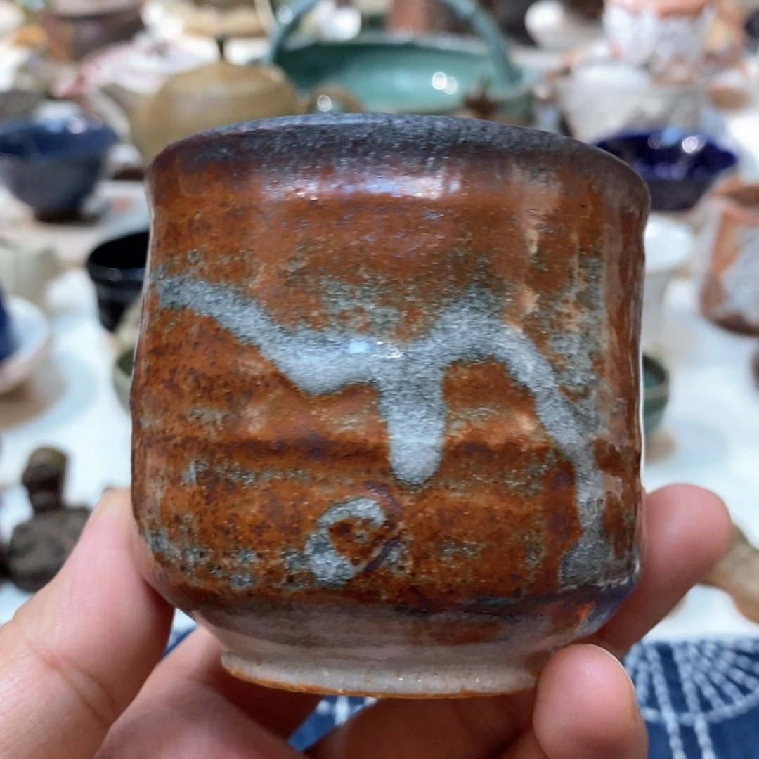 柴烧侘寂粗陶茶具