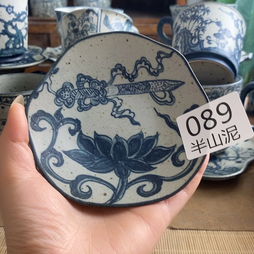 手工手绘青花高温陶瓷