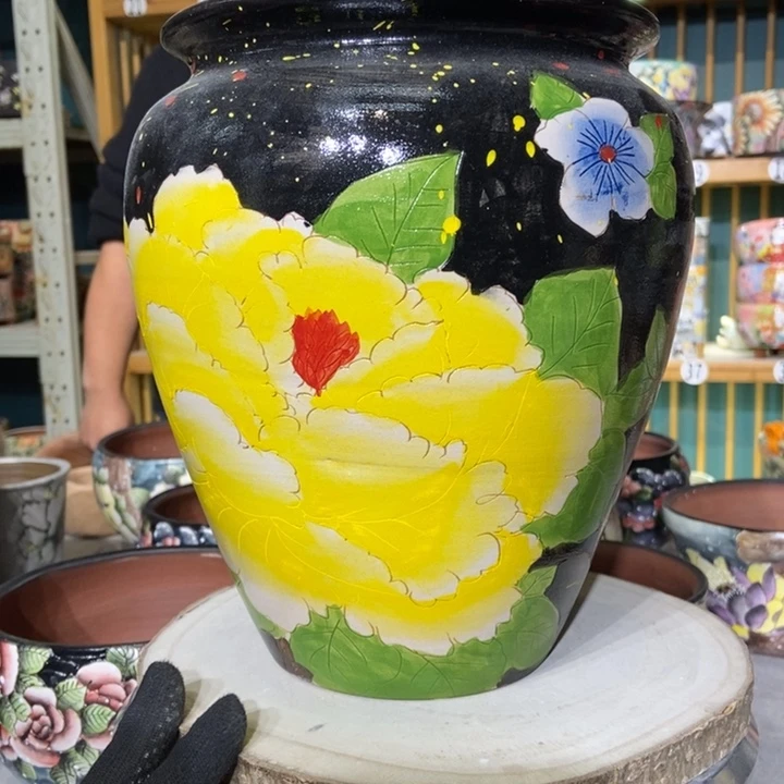 红陶景德镇艺术手绘作品