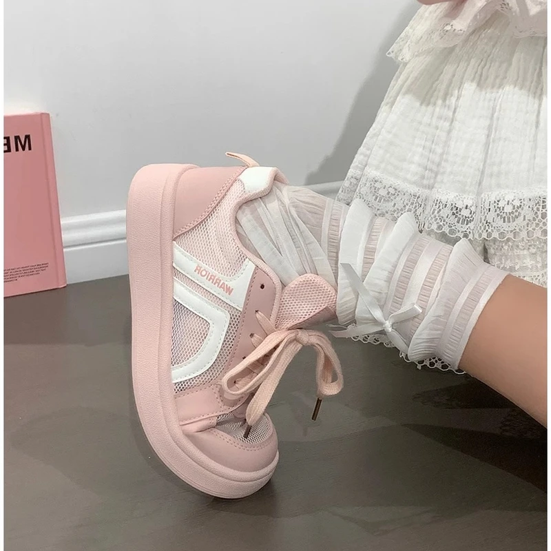 回力爆款粉色小白鞋女2025新款学生百搭休闲鞋小众轻便运动板鞋子